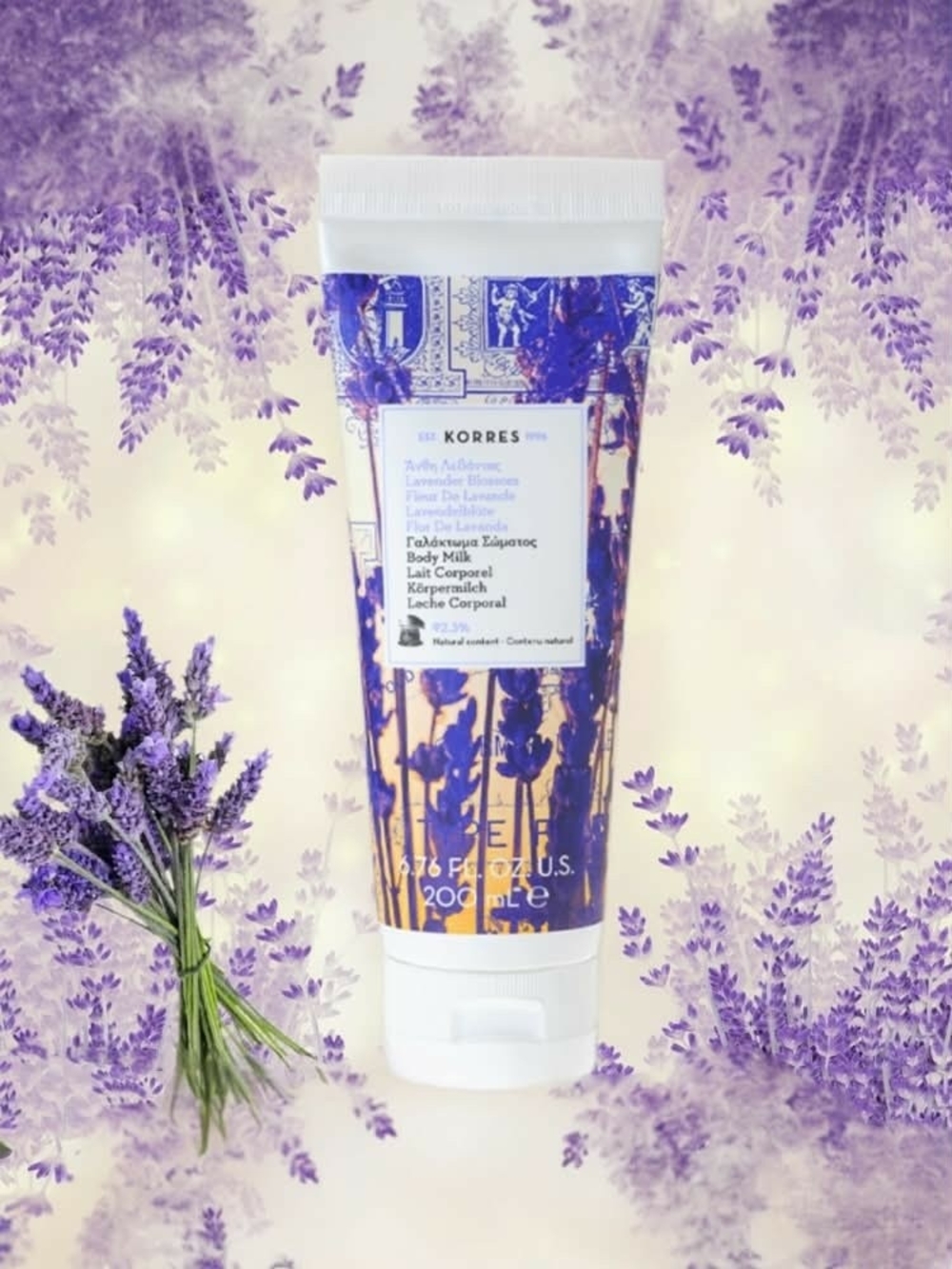 Korres Lavender Blossom Body Milk 200ml *Brand new, sealed